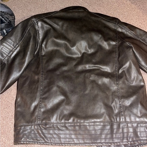 Men’s Leather Moto Jacket - Picture 5 of 7
